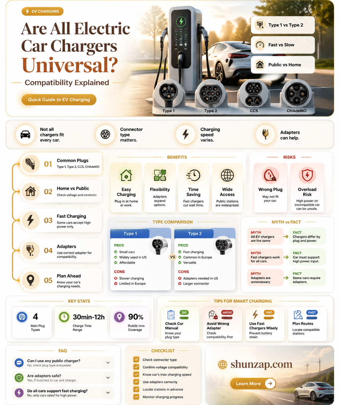 are all electric car chargers universal