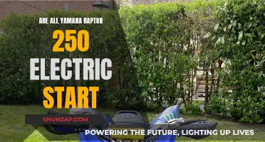 Electric Yamaha Raptors: Are All 250s Electric Start?