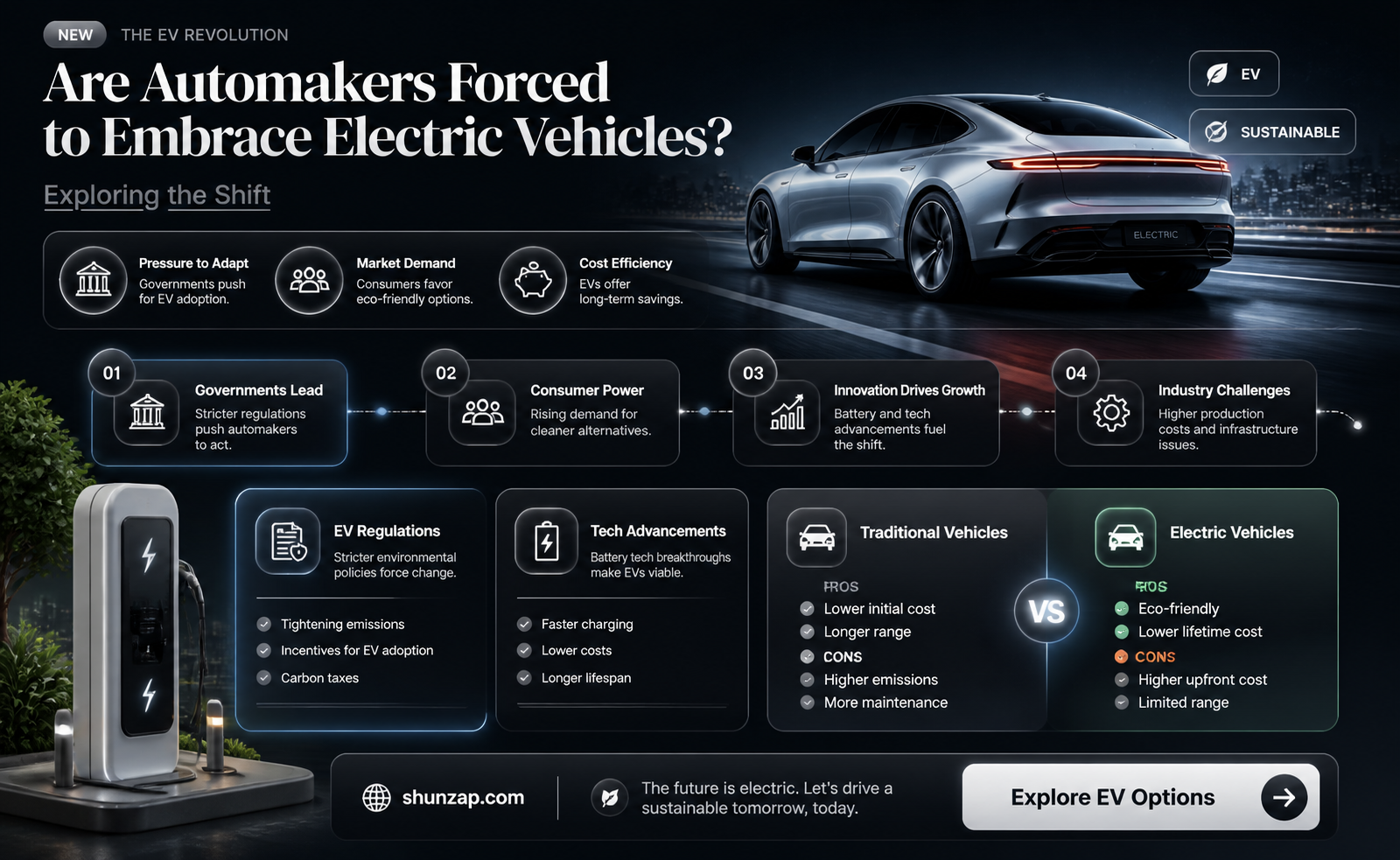 are automakers forced to produce electric cars