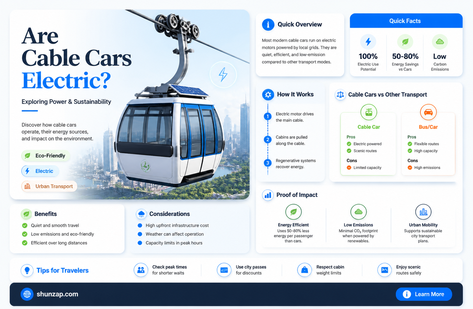 are cable cars electric