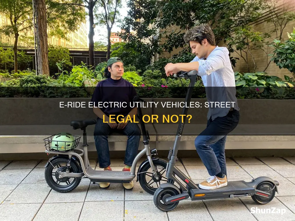 are e ride electric utility vehicles street legal