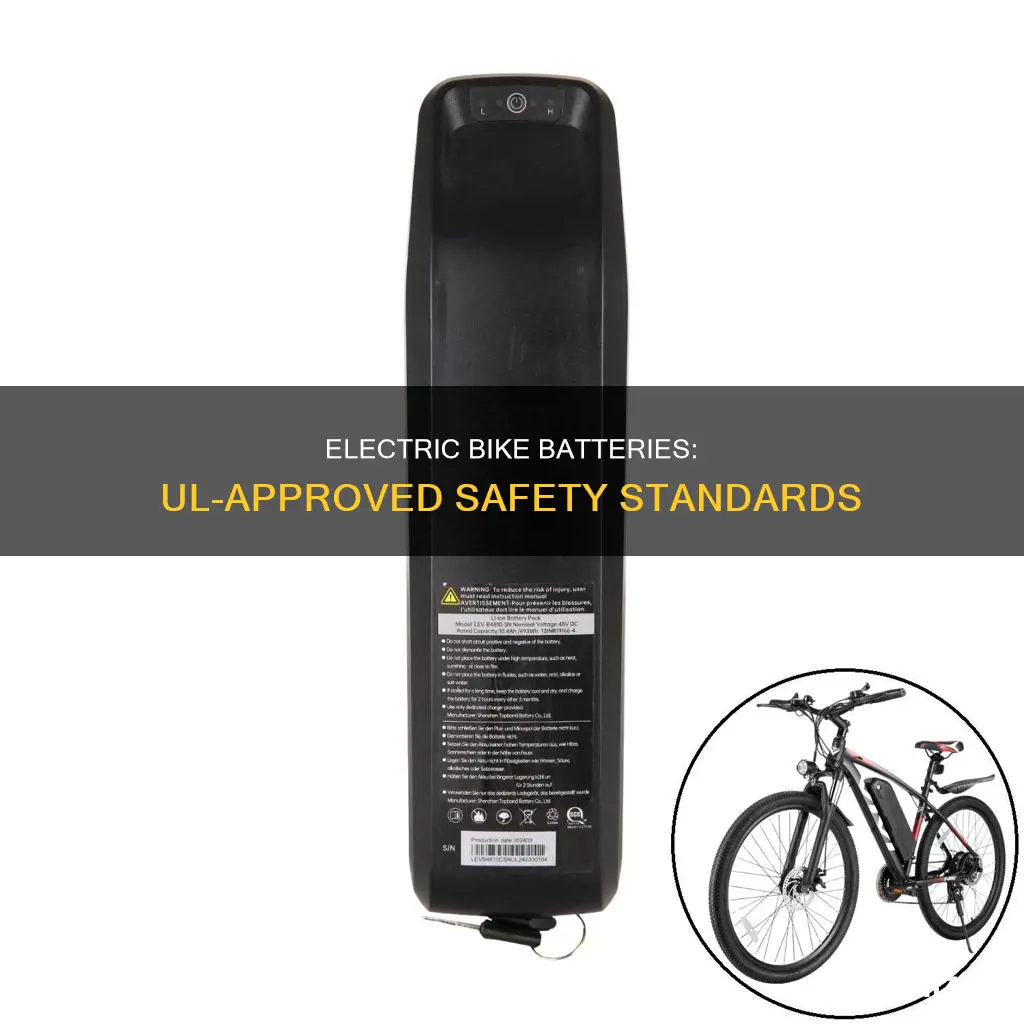 are electric bike batteries ul approved