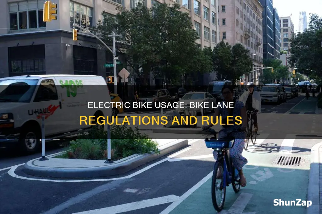 are electric bikes allowed in bike lanes