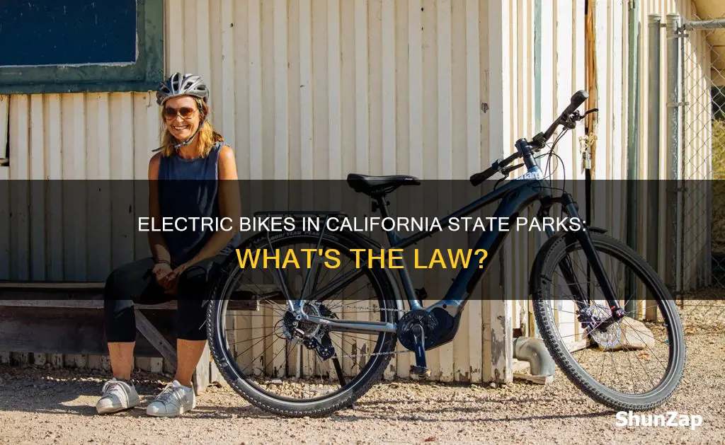 are electric bikes allowed in california state parks