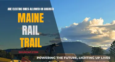 Electric Bikes on Augusta, Maine's Rail Trail: Allowed?