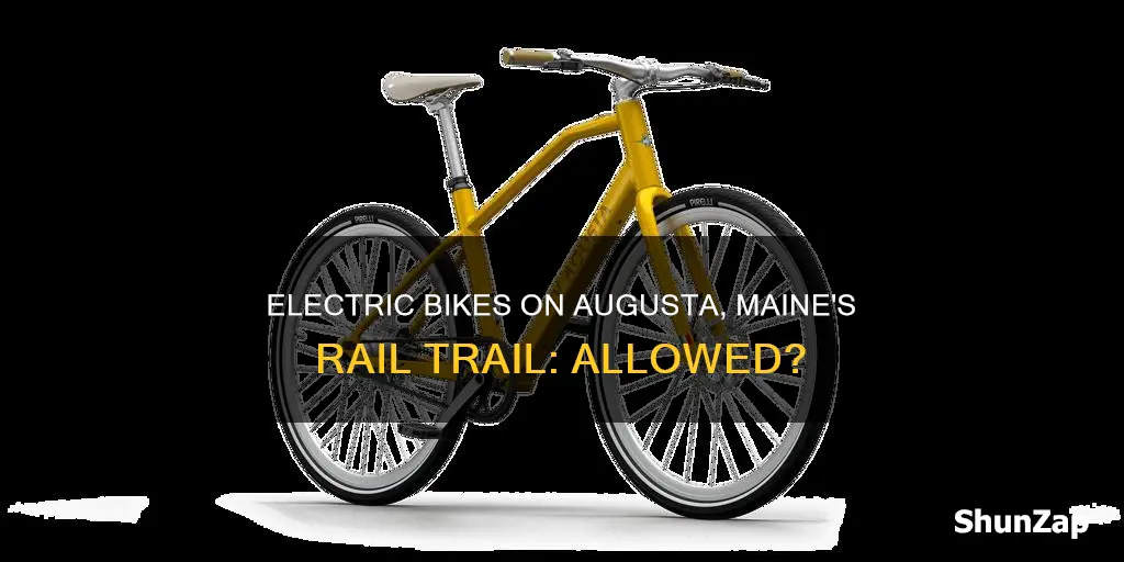 are electric bikes allowed on augusta maine rail trail