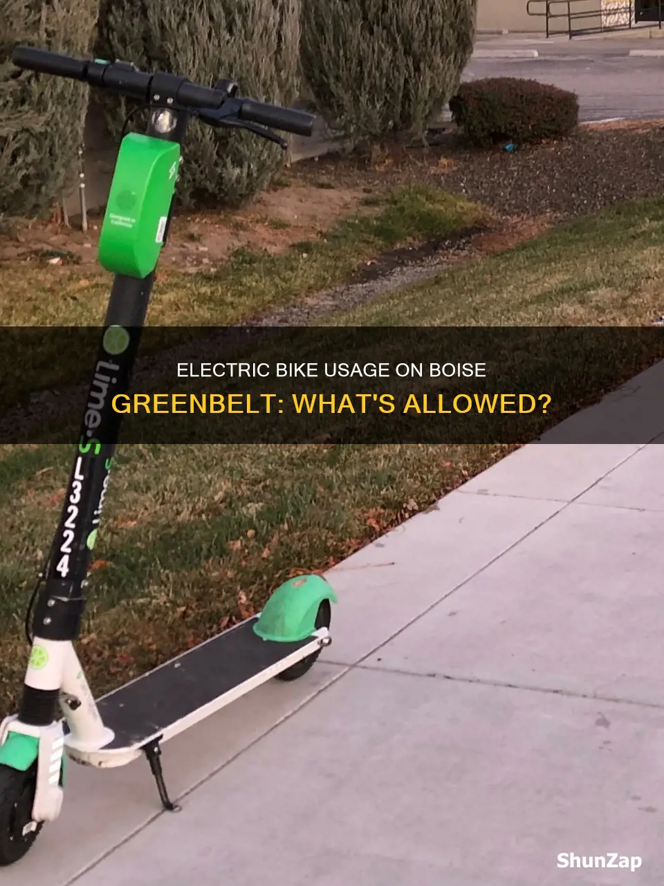 are electric bikes allowed on boise greenbelt