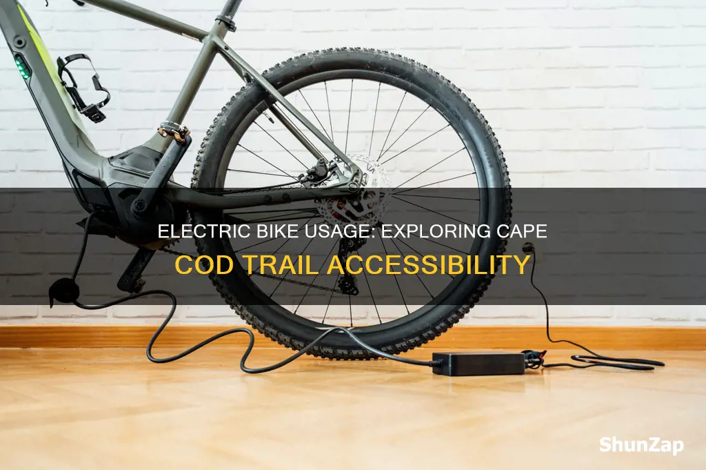 are electric bikes allowed on cape cod trails