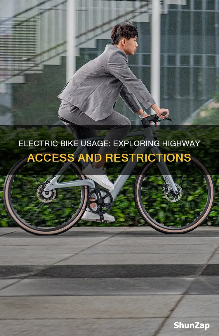 are electric bikes allowed on highways