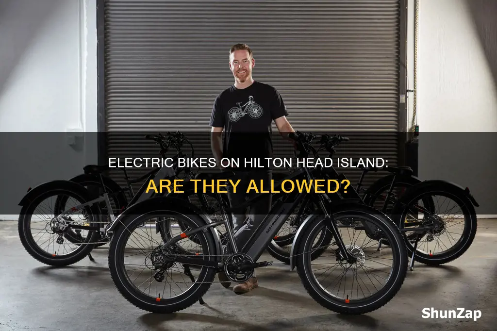 are electric bikes allowed on hilton head island