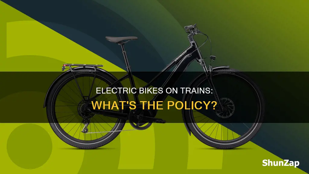 are electric bikes allowed on trains