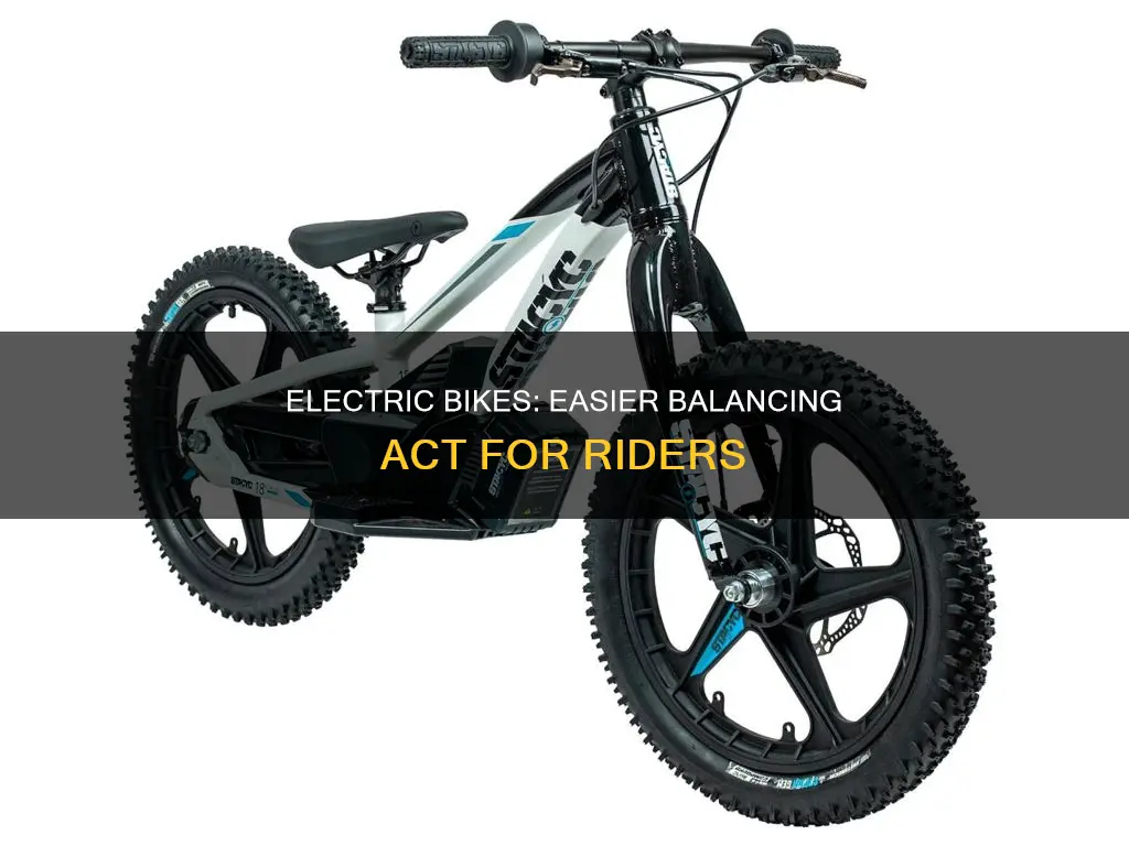 are electric bikes easier to balance