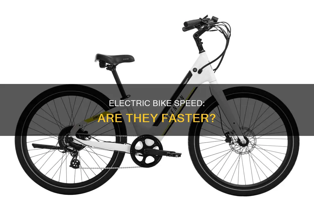 are electric bikes faster