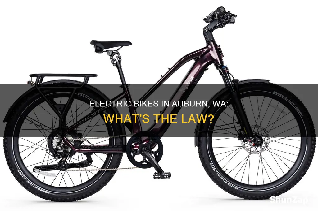 are electric bikes legal in auburn wa