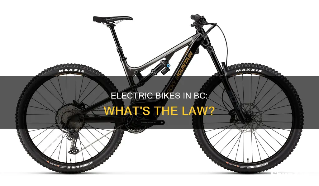 are electric bikes legal in bc