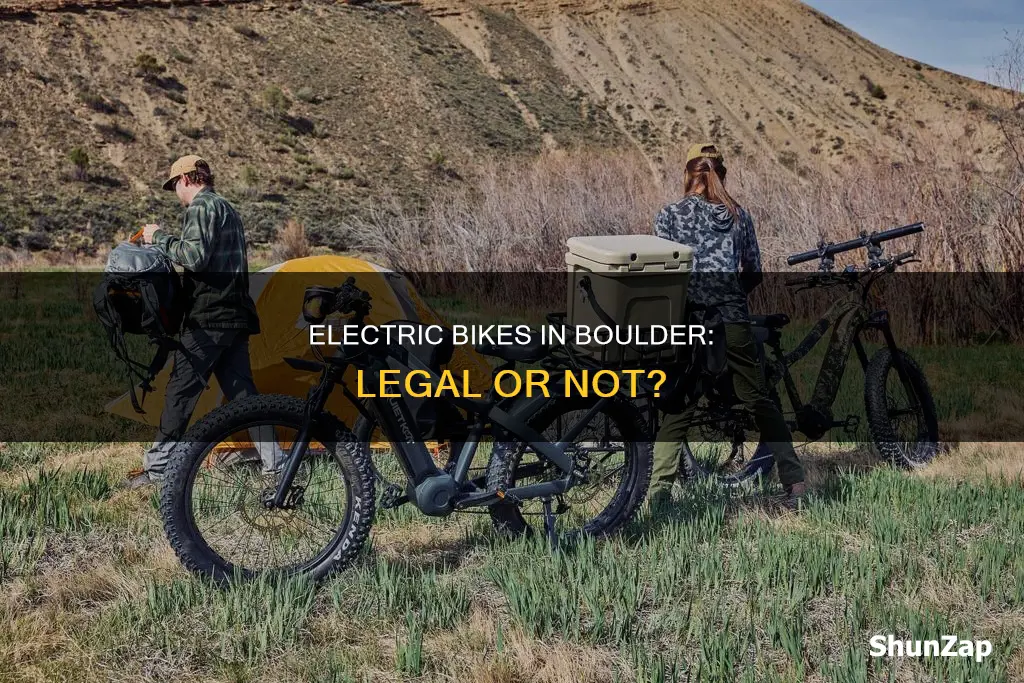 are electric bikes legal in boulder