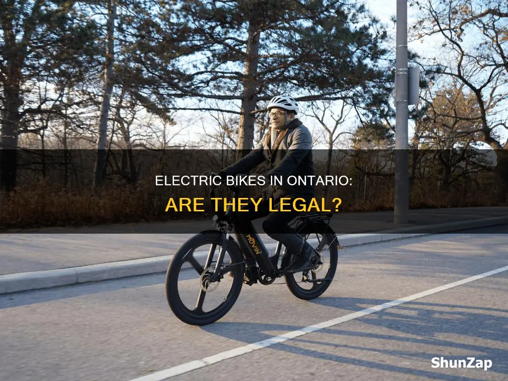 are electric bikes legal in ontario