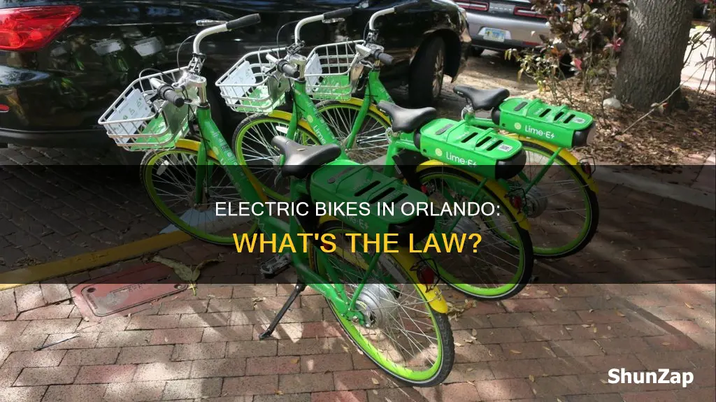 are electric bikes legal in orlando