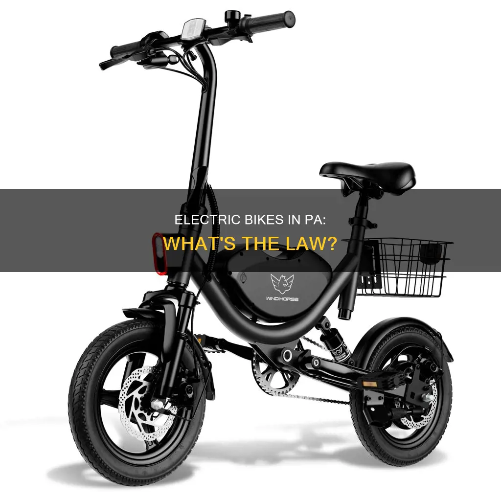 are electric bikes legal in pa