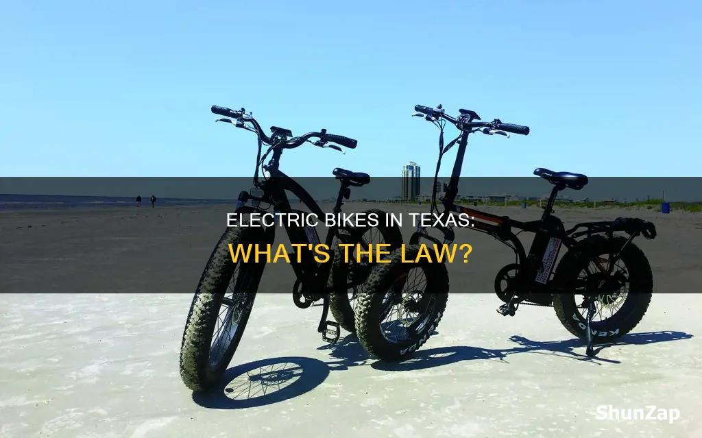 are electric bikes legal in texas