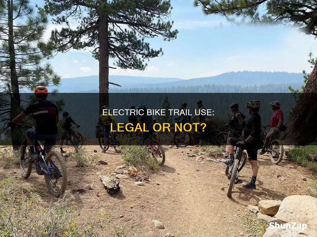 are electric bikes legal on trails