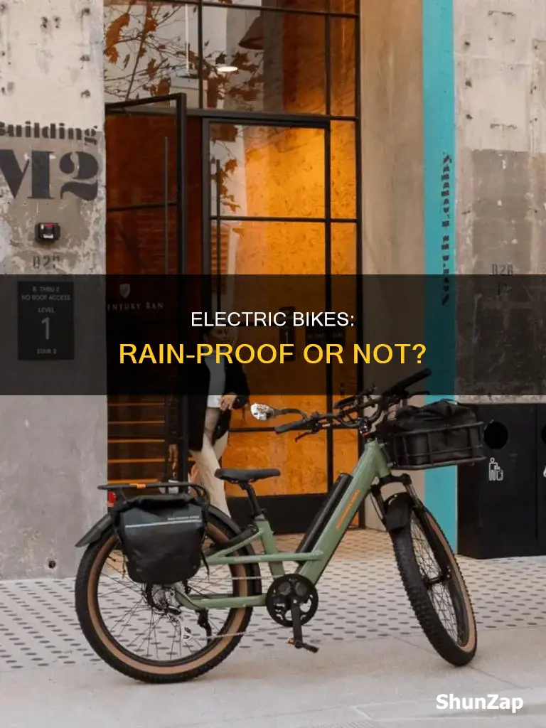 are electric bikes rain proof