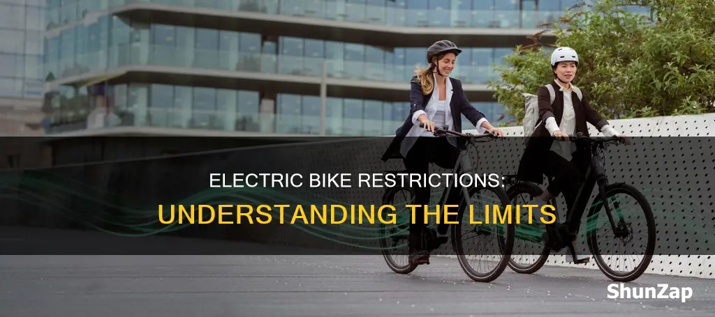 are electric bikes restricted