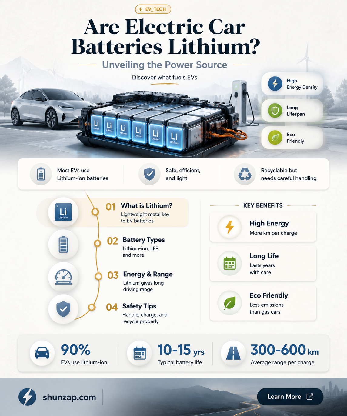 are electric car batteries lithium
