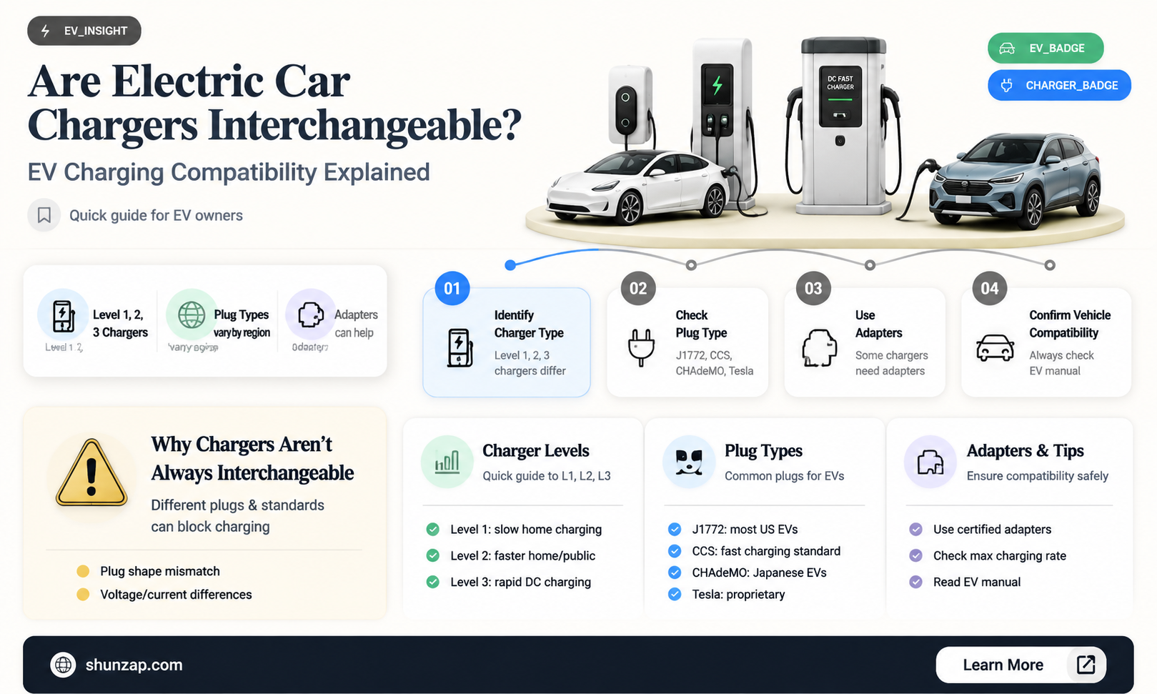 are electric car chargers interchangeable