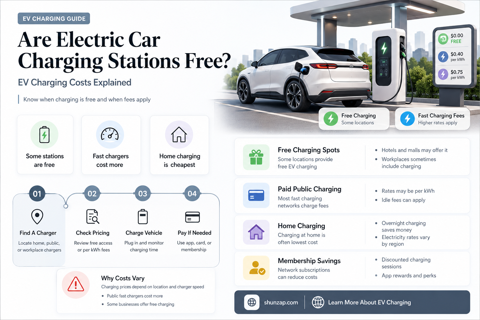 are electric car stations free