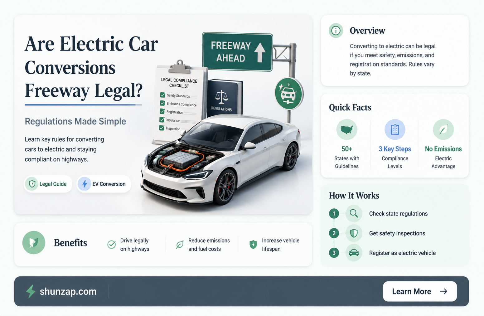 are electric car conversions freeway legal
