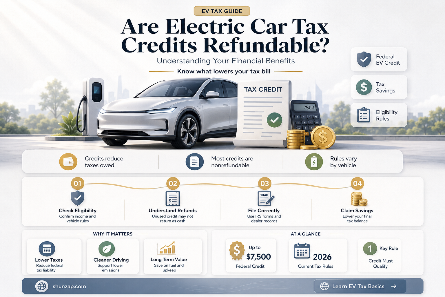 are electric car tax credits refundable