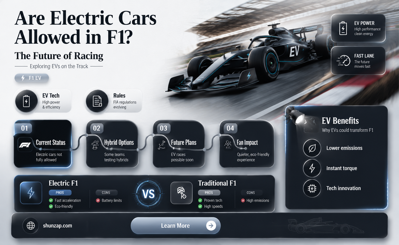 are electric cars allowed in f1
