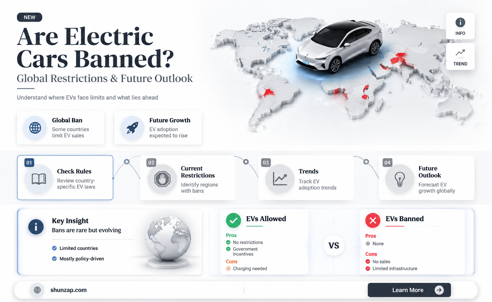 are electric cars banned anywhere