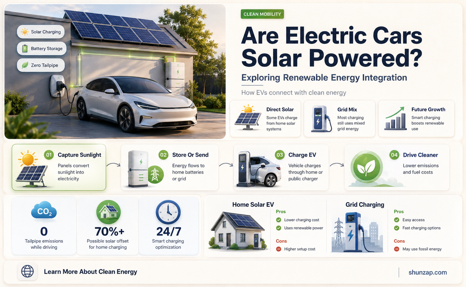 are electric cars solar powered