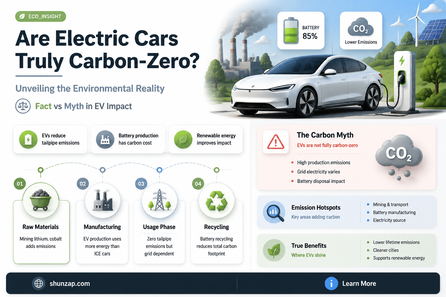 are electric cars carbon zero