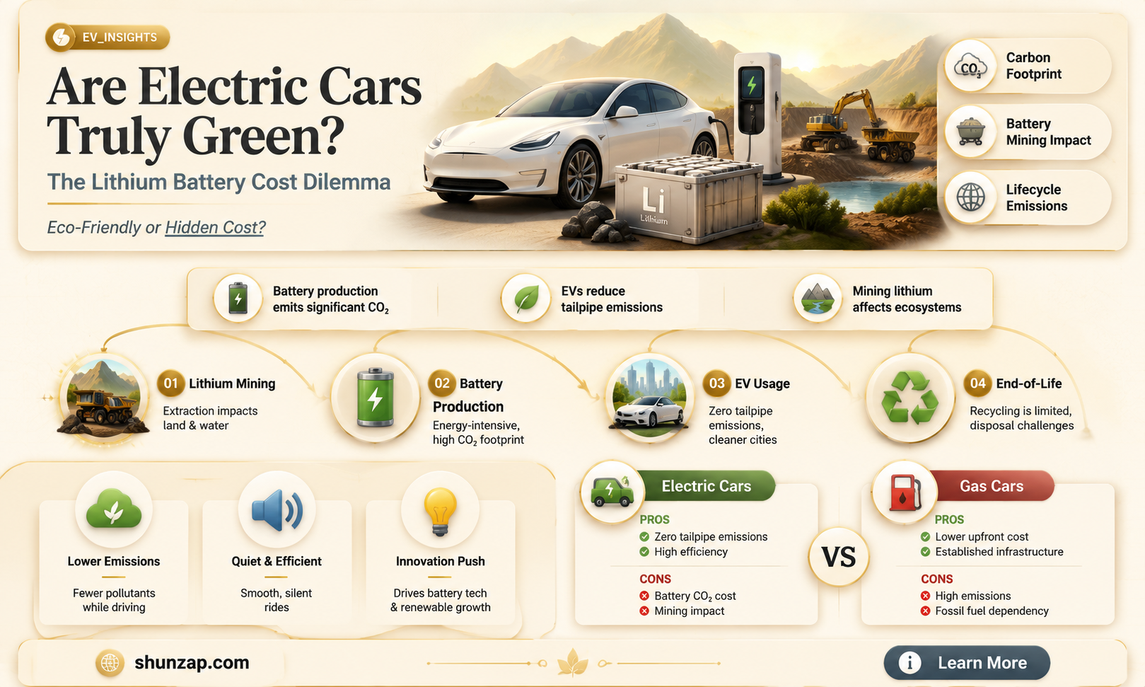 are electric cars green extra cost of lithium batteriess