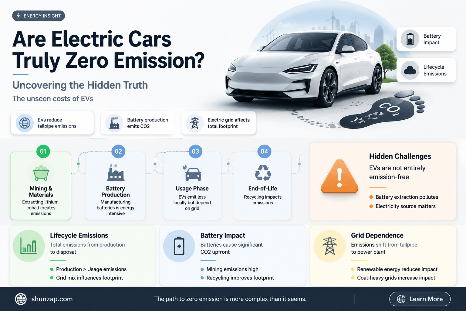 are electric cars really zero emission