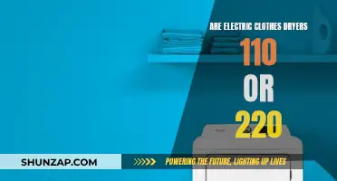 Voltage Requirements for Electric Clothes Dryers: 110 or 220?