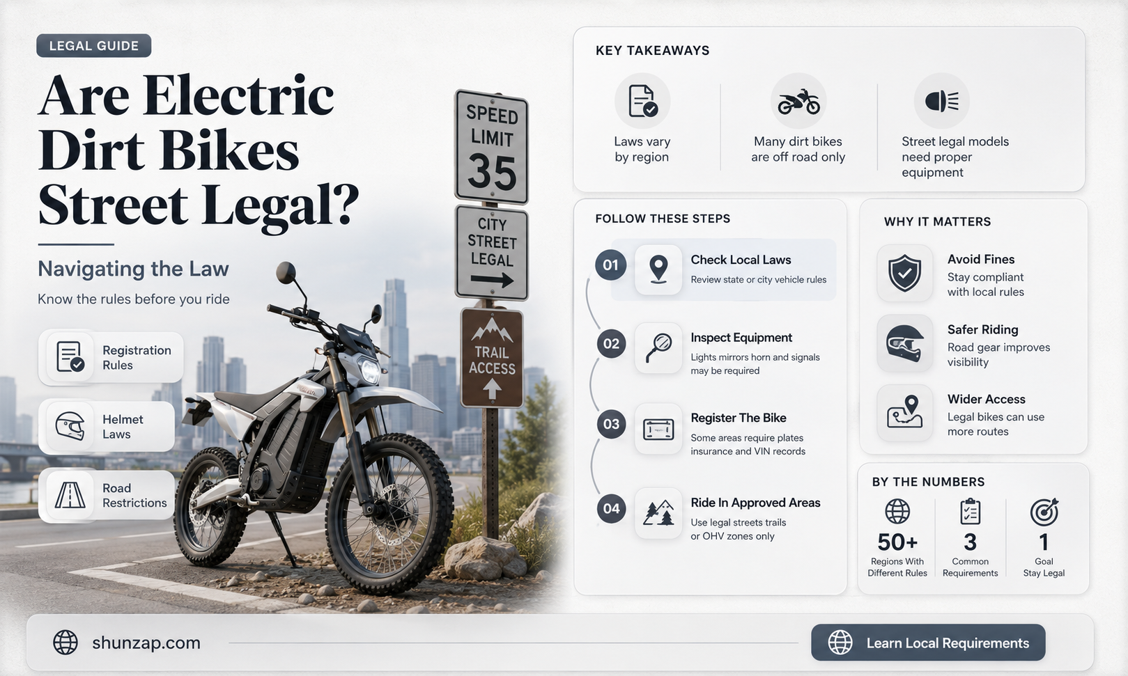 are electric dirt bikes street legal