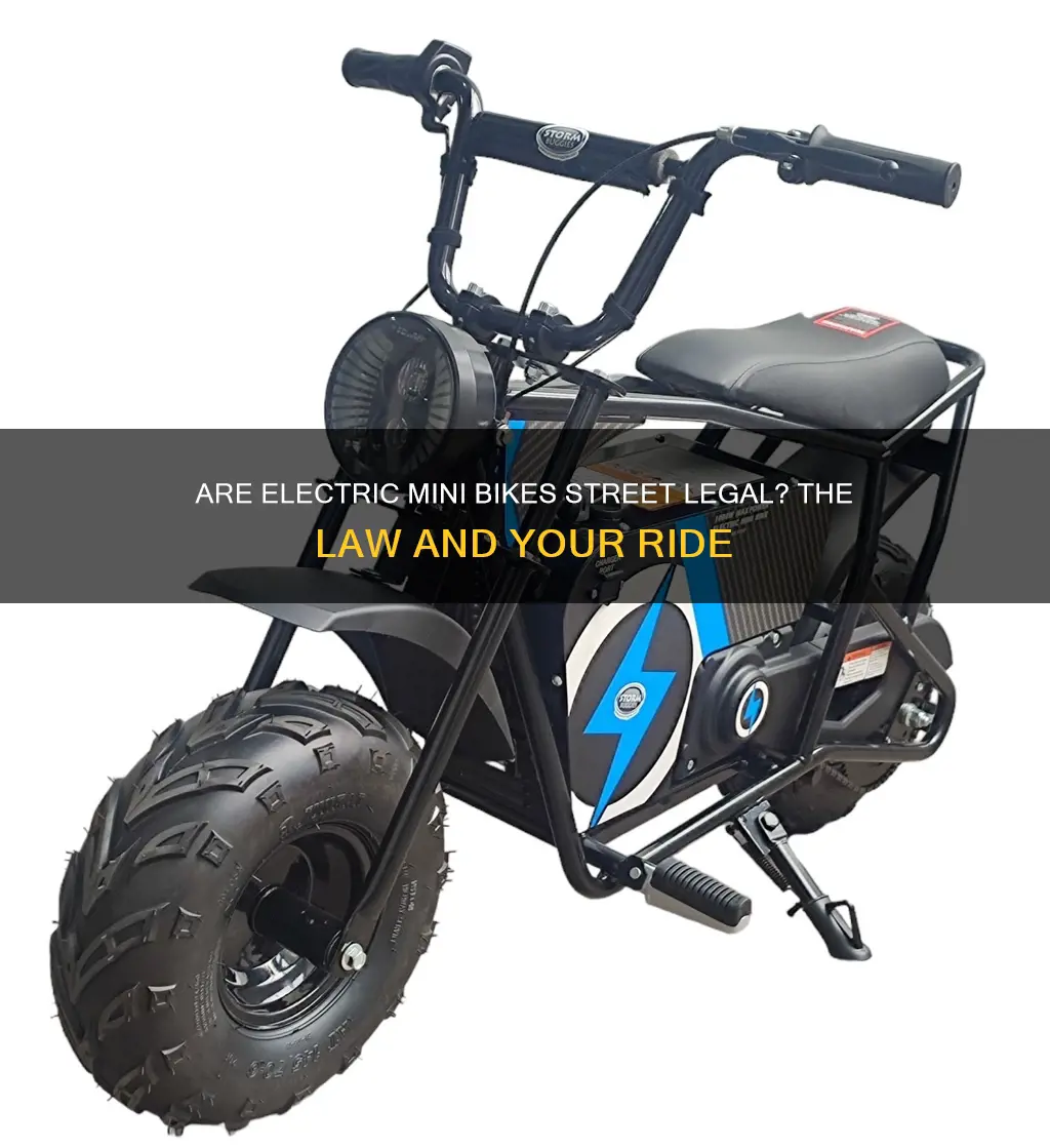 are electric mini bikes street legal