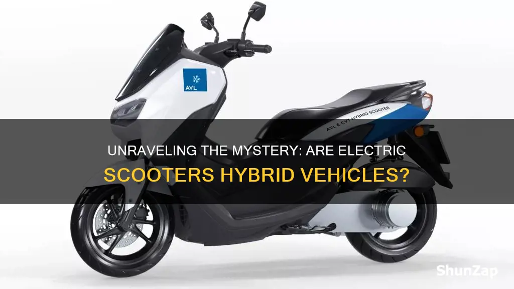 are electric scooters hybrid vehicles