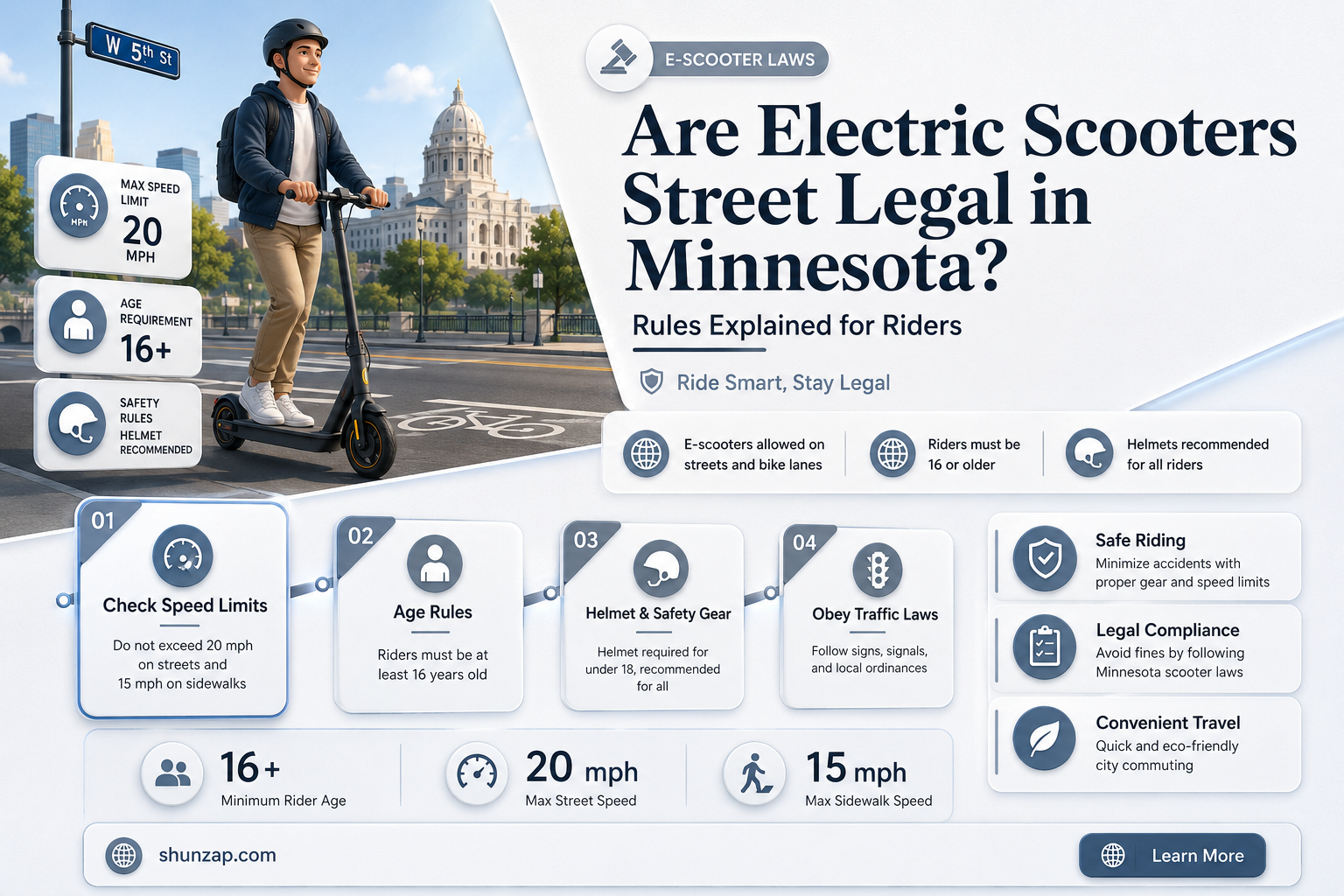 are electric scooters legal for street use in minnesota