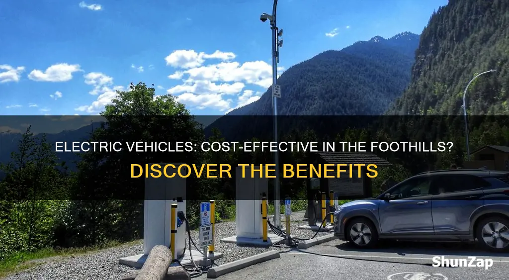 are electric vehicles cost effective in foothills