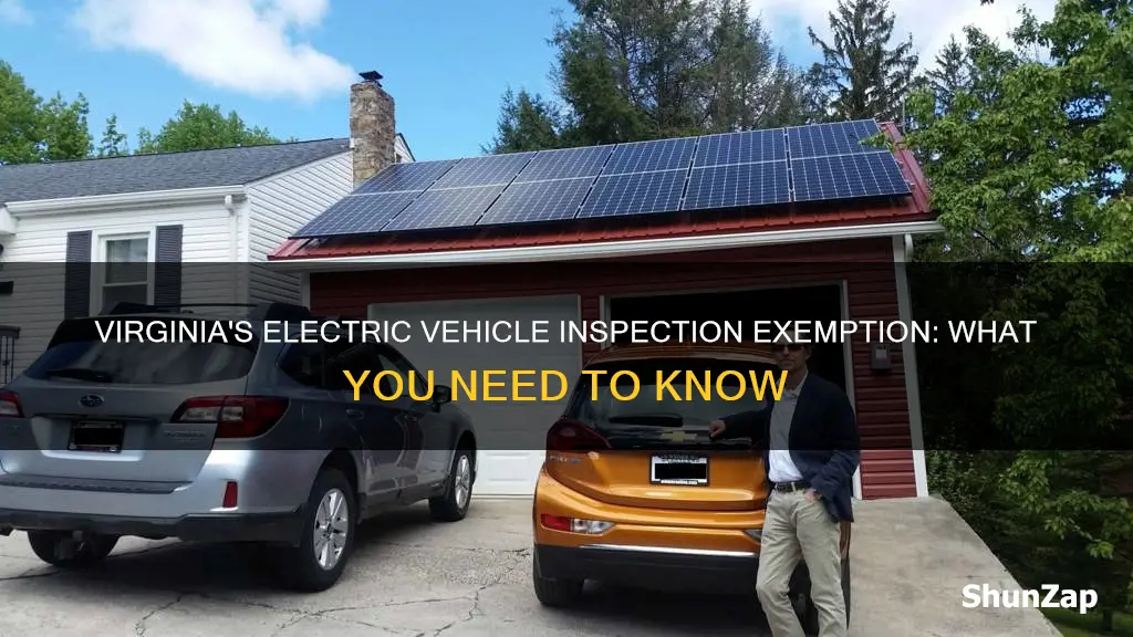 are electric vehicles exempt from inspection in virginia