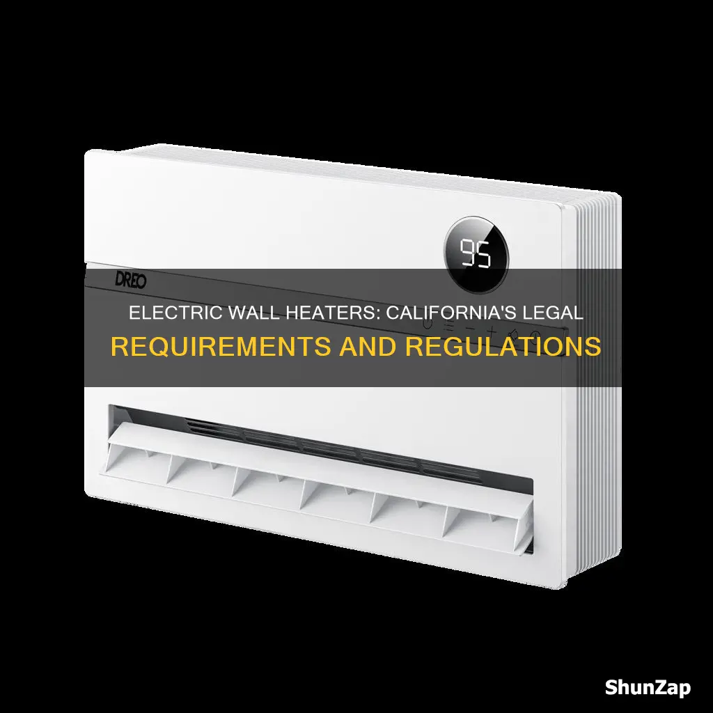 are electric wall heaters legal in california