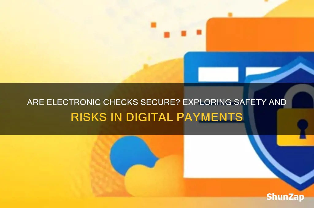 are electro ic checks safe to use