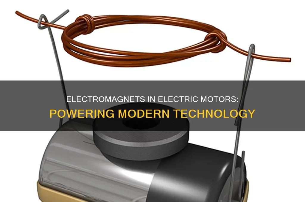 are electromagnets used in electric motors