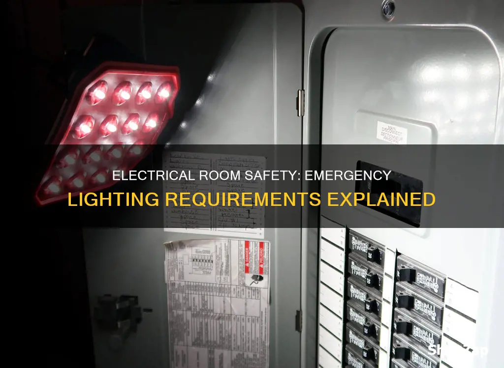 are emergency lights required in electrical rooms