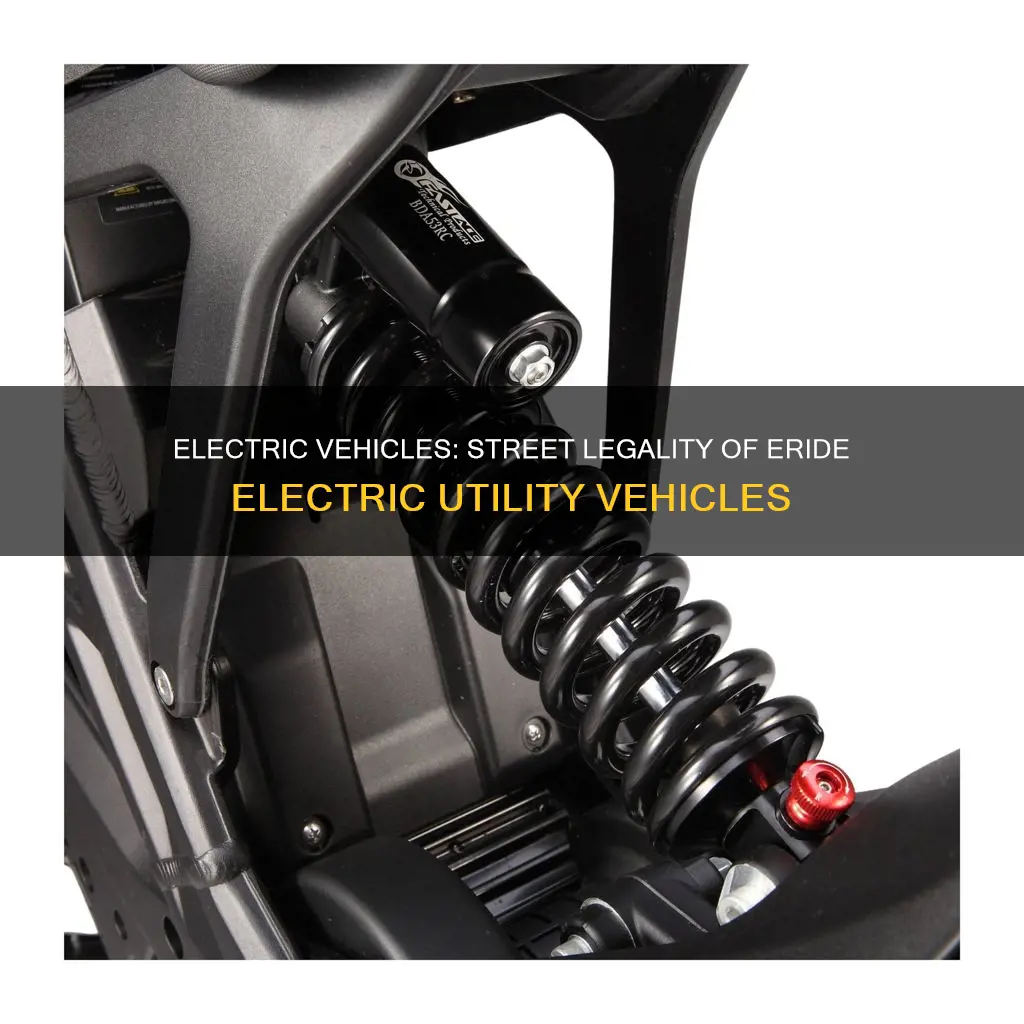are eride electric utility vehicles street legal